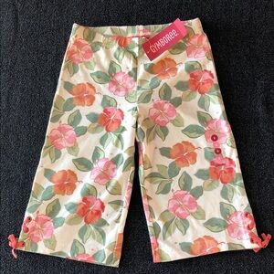Gymboree Aloha Wahine Cotton Blend Pull-on Straight-leg Capri Pants Size 6